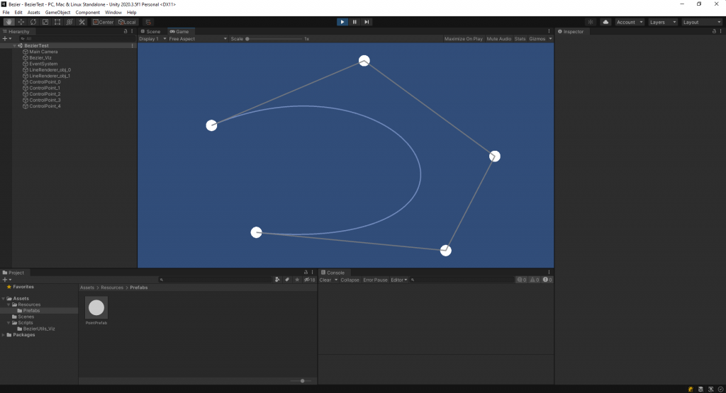 Bezier Curve with new control points.