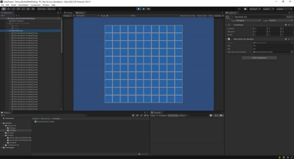 The grid when played